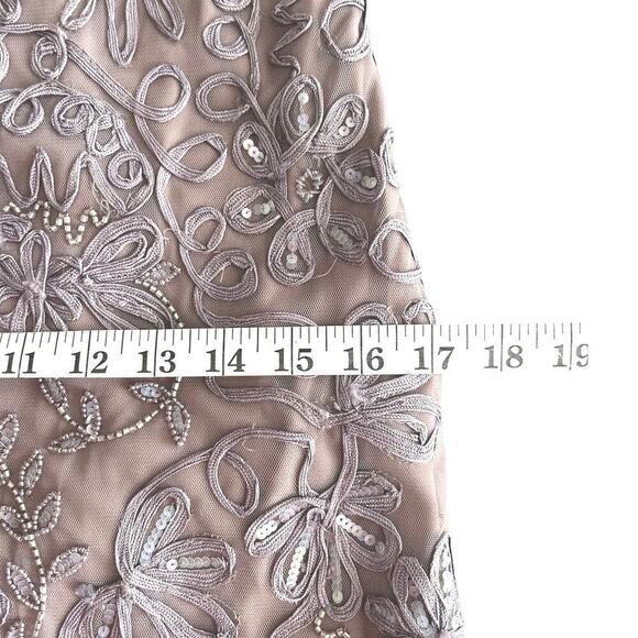 JS Collection Embellished Soutache Sheath Dress Sz 6 V-Neck Cocktail Formal - Picture 14 of 14